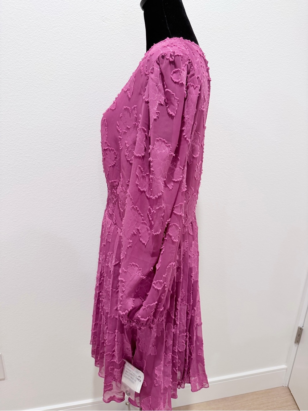 ASOS Fuchsia Textured Button-Front Dress - Picture 6 of 11